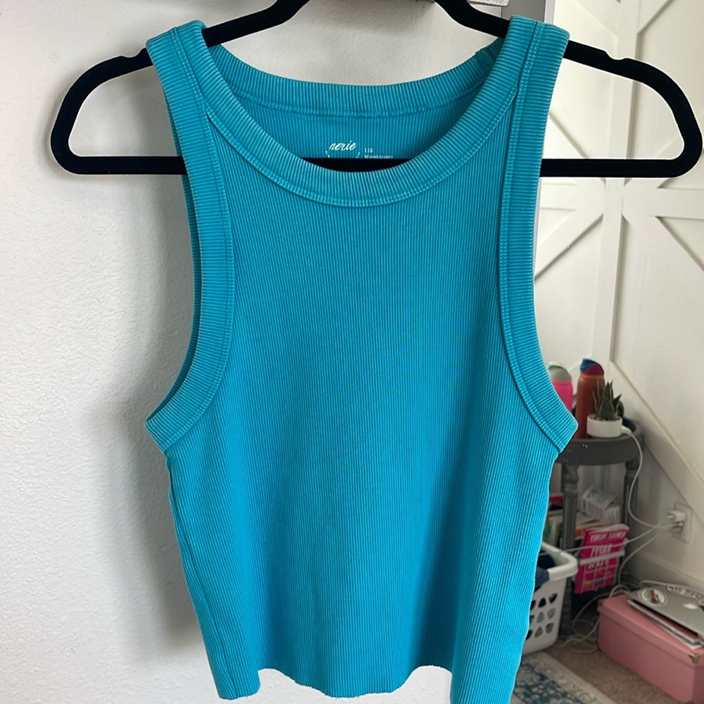 Blue aerie tank